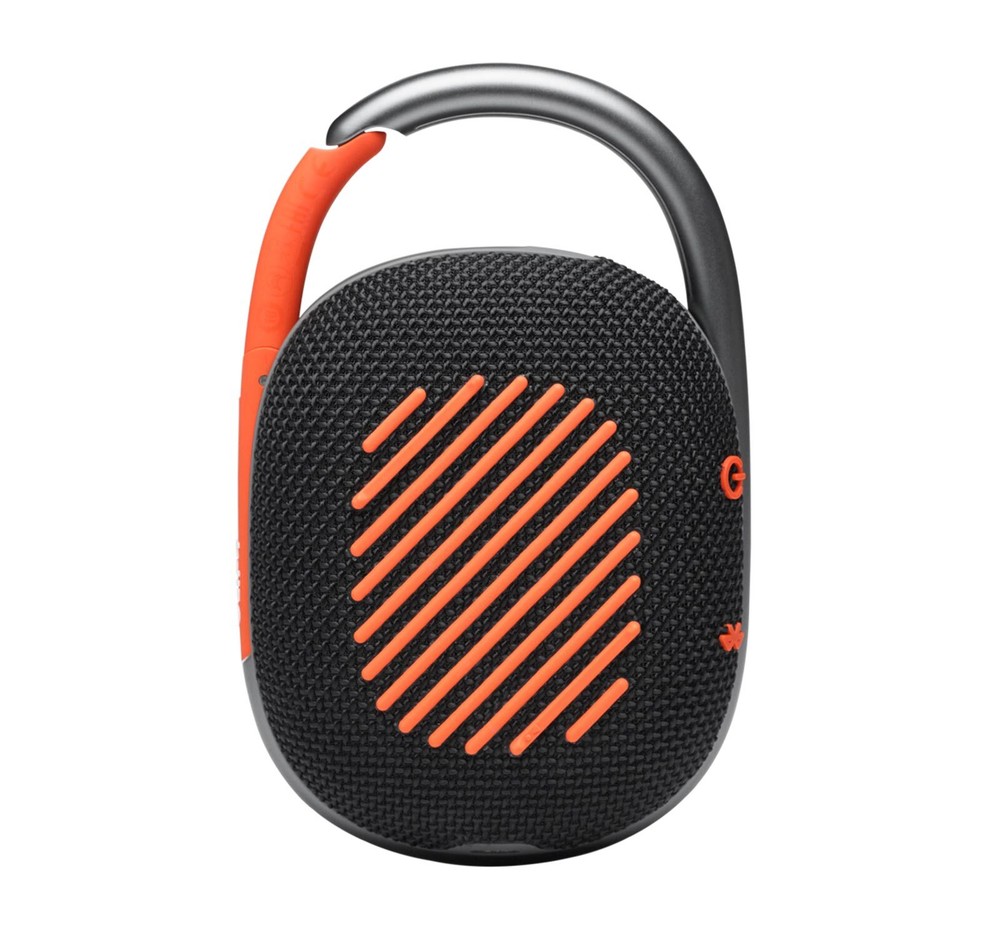 JBL Clip 4 Black Orange Portable Bluetooth Speaker (Open Box) Damage Box