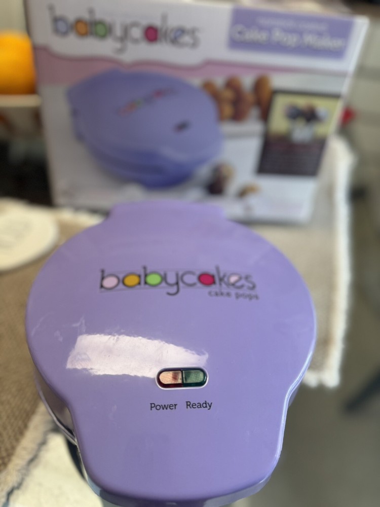 Babycakes Mini Cake Pop Maker Purple Makes 12 Non-Stick