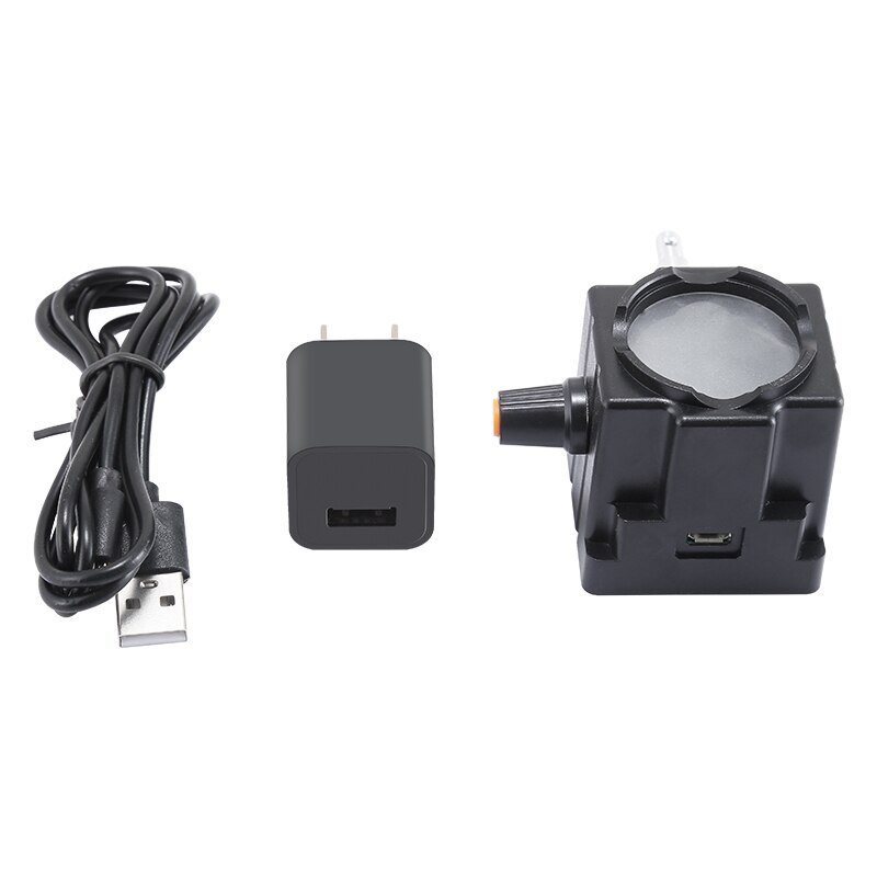 White USB Rechargeable Biological Microscope Adjustable LED Light Source