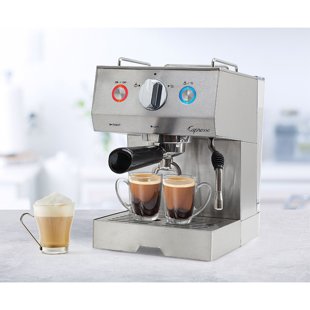 Capresso - Cafe Select Espresso Maker, Professional Stainless Steel (Silver)