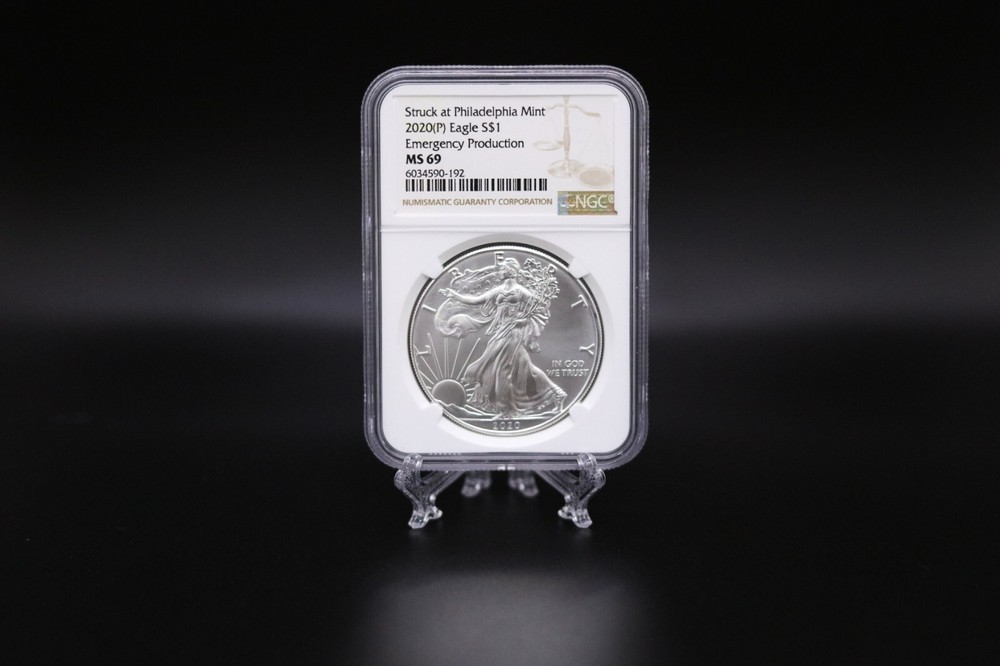 2020 (P) American Silver Eagle - Emergency Production - NGC MS69