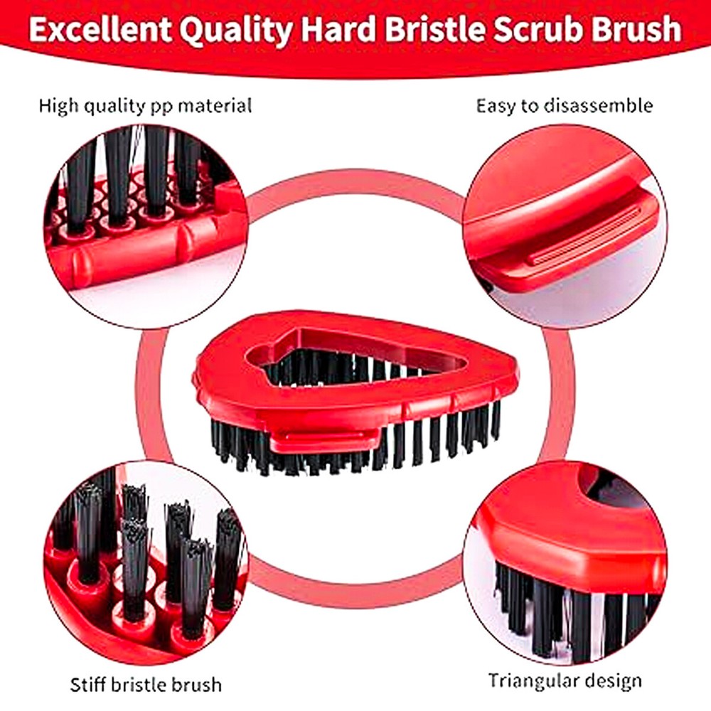 Scrub Brush Replacement Head Compatible with O Cedar EasyWring Spin Mop 1 Tank