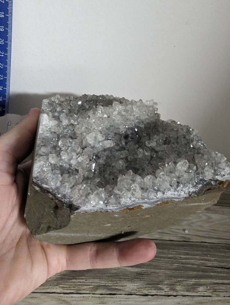 Amethyst standing cut base crystal geode. 2.46 Pounds Lbs Lb