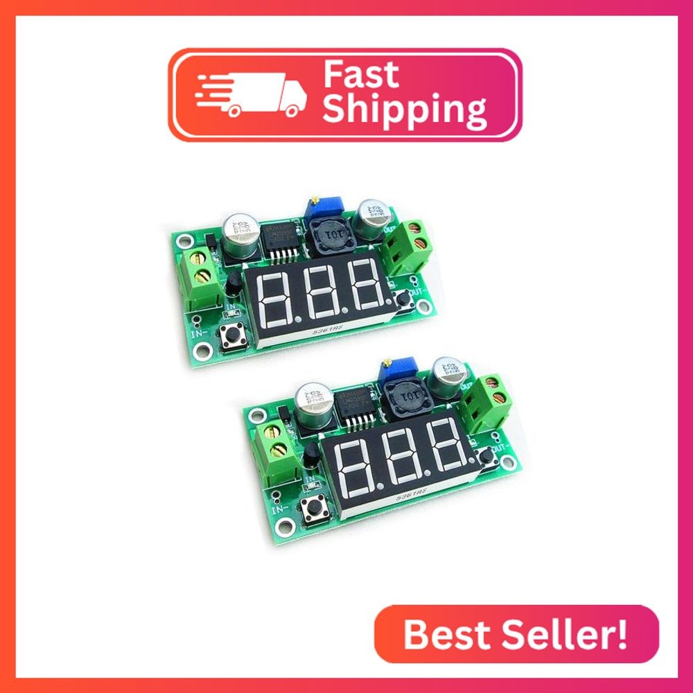 HiLetgo 2pcs LM2596 Adjustable DC-DC Step Down Buck Power Convert Module 4.0-40V