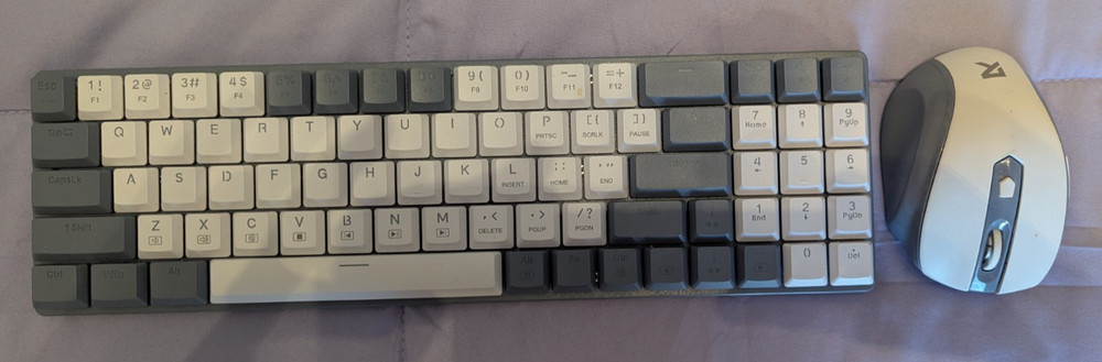 Redragon BS-8772 Mechanical Keyboard and Mouse Combo, Gray