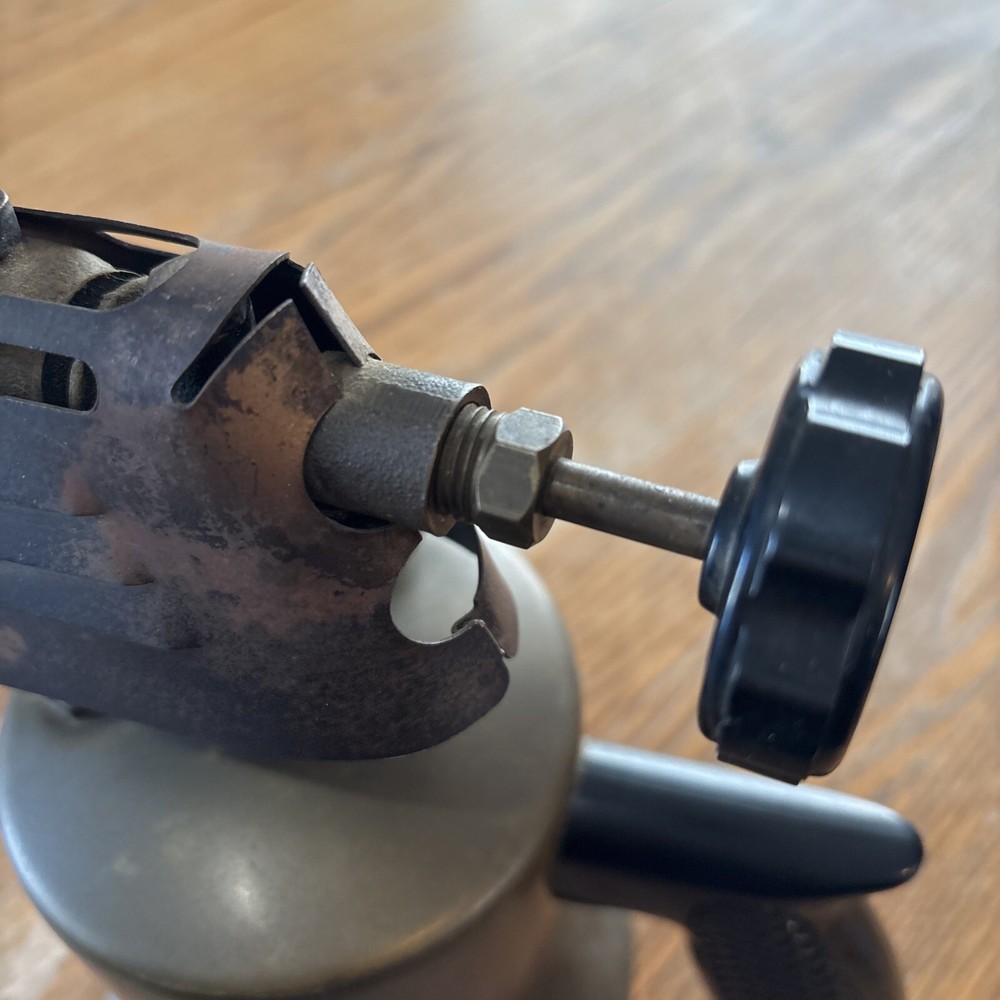 Vintage Brass Blow Torch Steampunk Unknown Maker Nice!