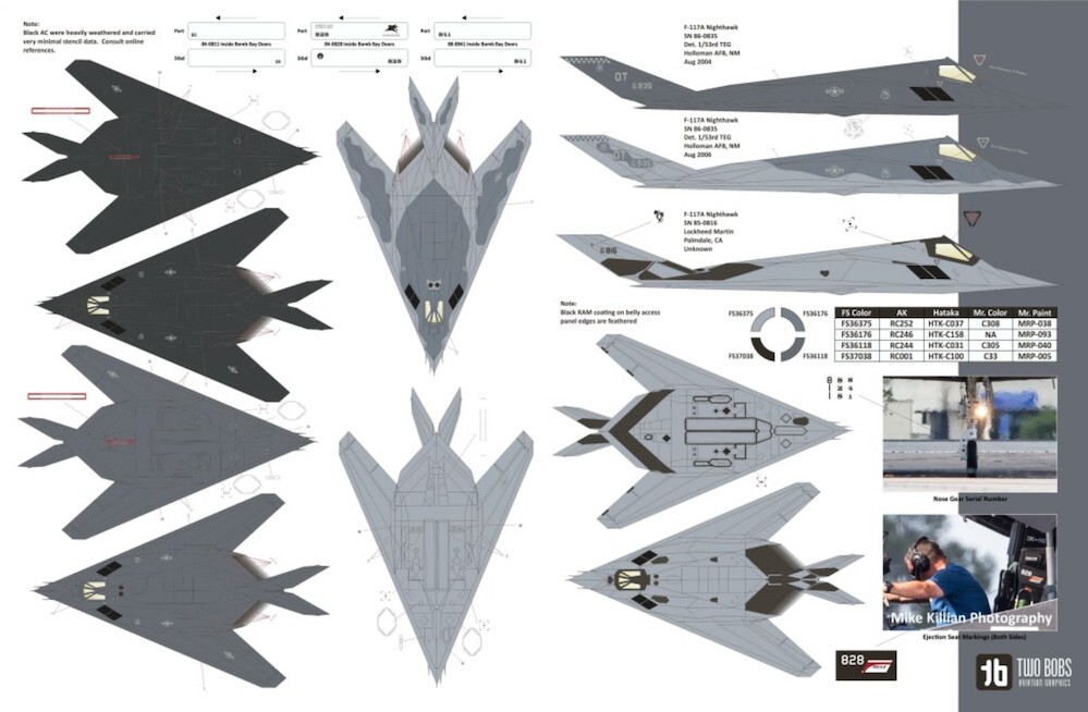 TB48279 Two Bobs Decals 1:48 Lockheed F-117A Nighthawk Return from the dead