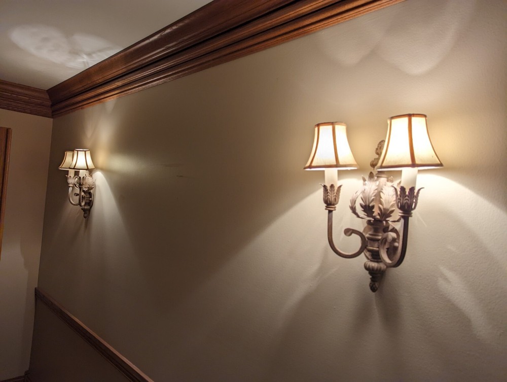 Vintage Fine Art Double Wall Sconces
