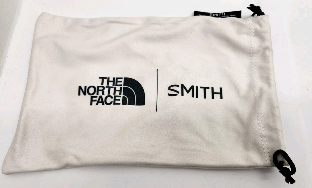 Smith Snow Goggles Protective Soft Microfiber Cleaning Carrying Bag Light Gray