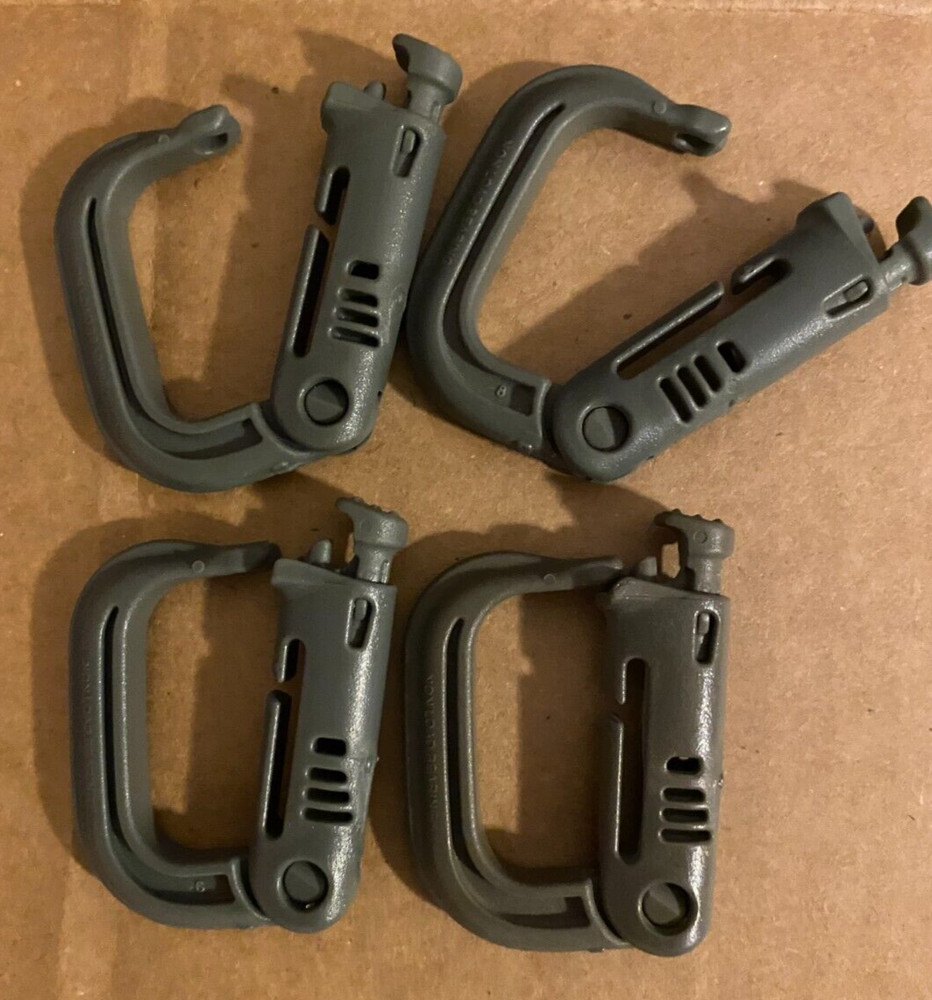 Grimloc Locking D-Ring (4 Pack) Foliage Green