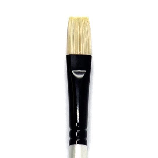 1422 White Bristle Synthetic Flat