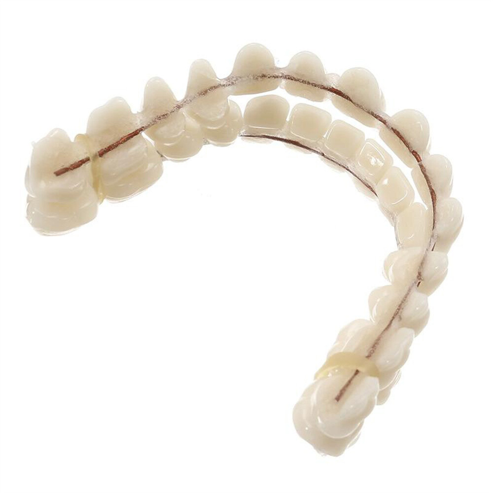 1pc Smile Teeth Upper＆Bottom Set False Teeth Denture Veneers Dental Tooth Cover