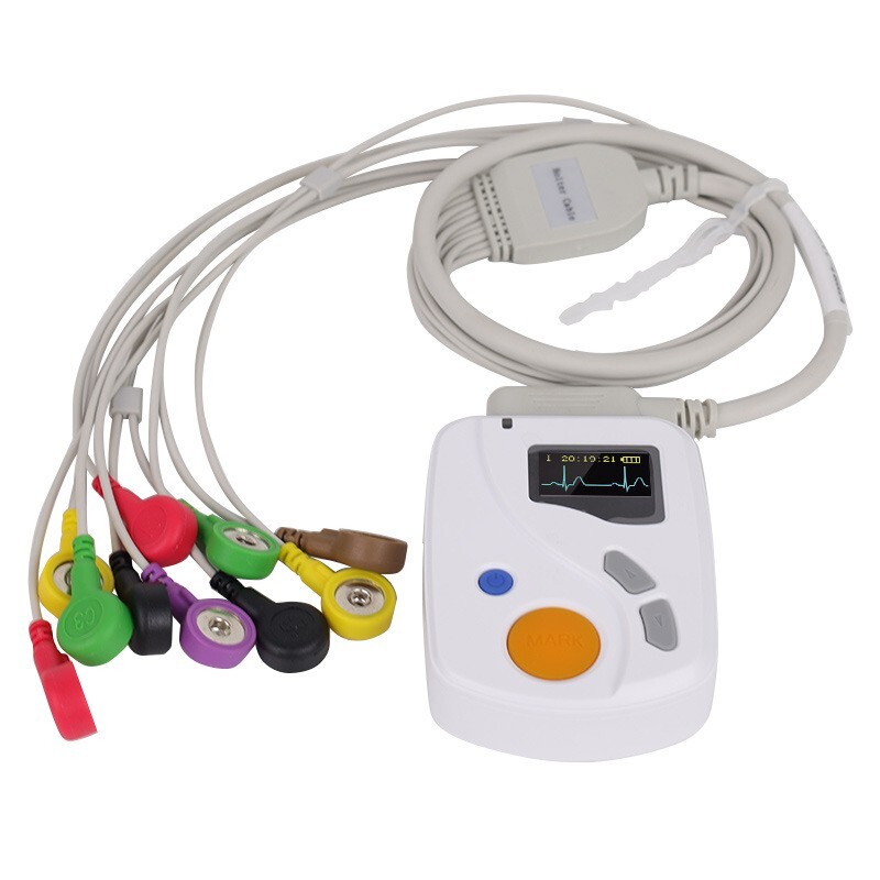 New 24-Hour 12-Lead Holter ECG Dynamic Recorder Analyzer System PC Software