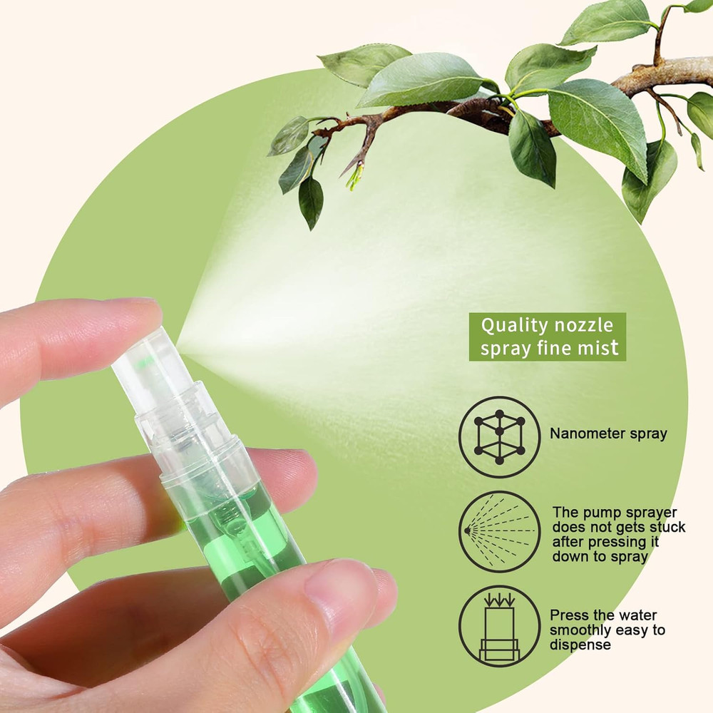 20Pcs Mini Spray Bottles, 10Ml 5Ml Perfume Atomizer Fine Mist, Plastic Perfume B