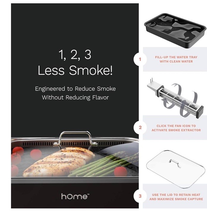 NEW Indoor Smokeless Grill Griddle