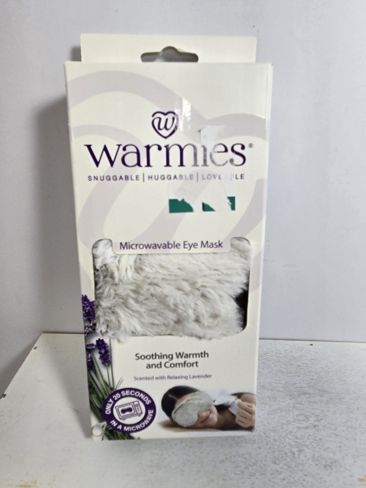 NIB Warmies Microwaveable Lavender Scented Eye Mask