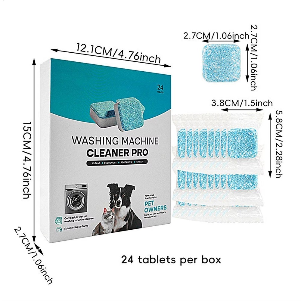 Uproot Clean Washing Machine Cleaner Tablets - 24 Pack