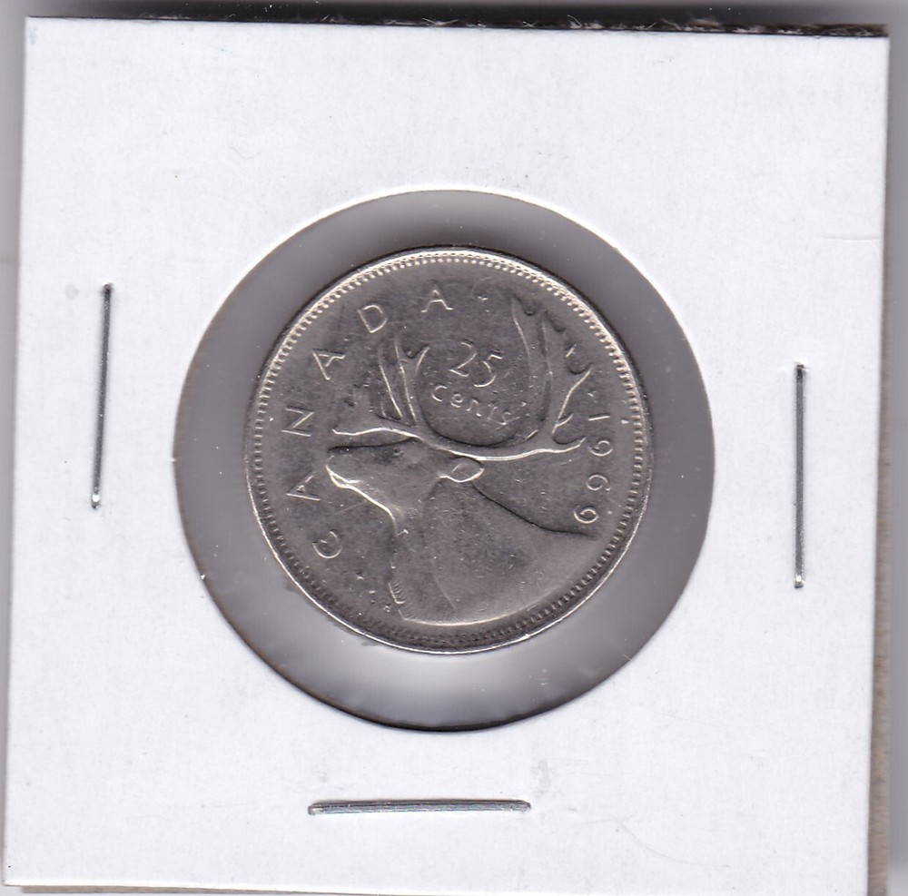1969 Canada 25 Cents