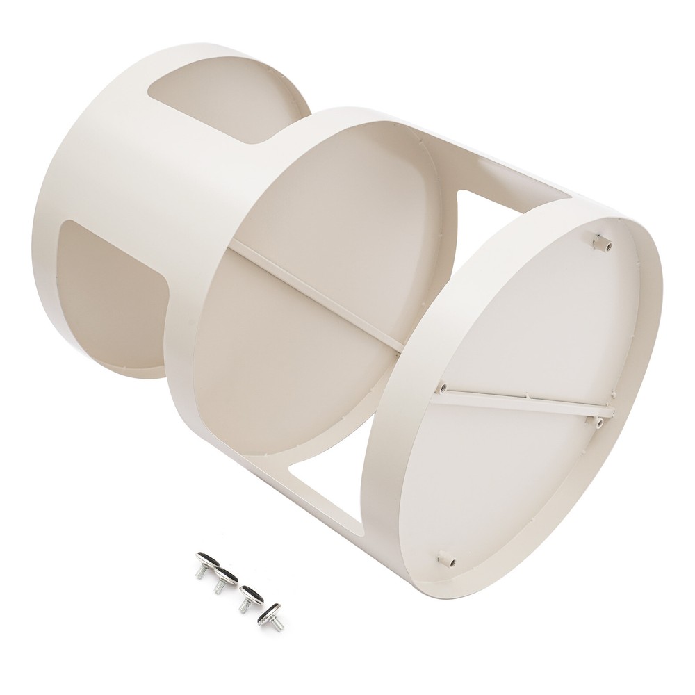 3 Tier Side Table Modern Coffee Table Sofa Bedside Table Round Organizer White