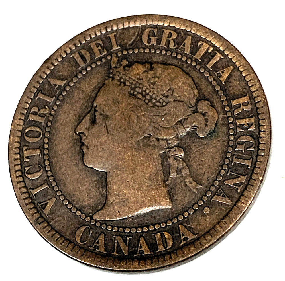 # C9074 CANADA COIN, LARGE CENT 1884