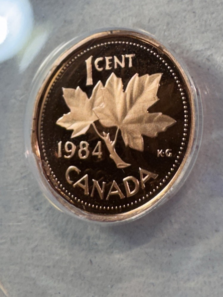 1984 Canada 1 Cent Proof Graded PR 69 DCAM by ANACS