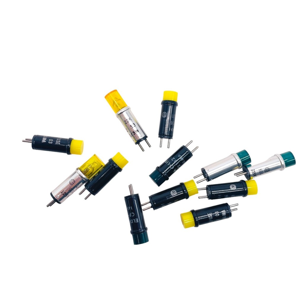 12 pcs Assorted Indicator Cartridge Light Lamps, Eldema and Littelfuse