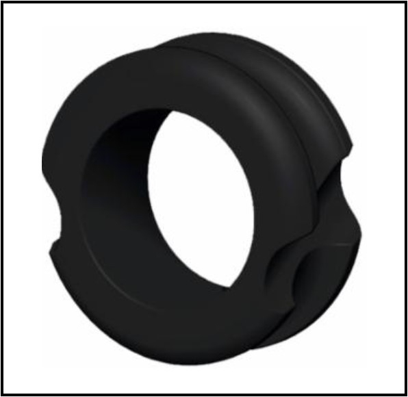 G5 Meta Pro Peep Black Large Hunter 1/4"