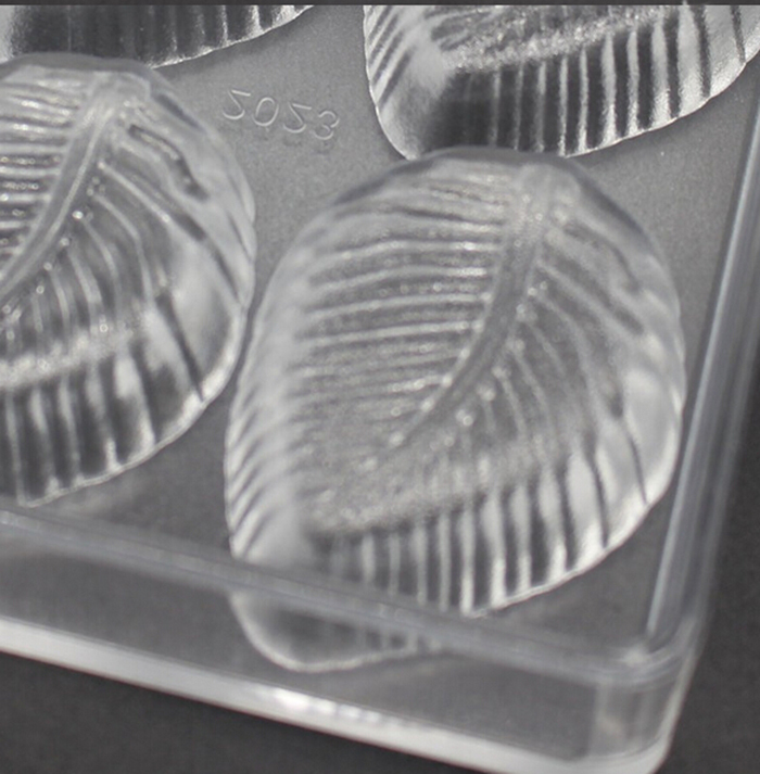 3d Leaf Shaped Candy Molds Hard Polycarbonate Chocolate Mold Plastic Baking Tray