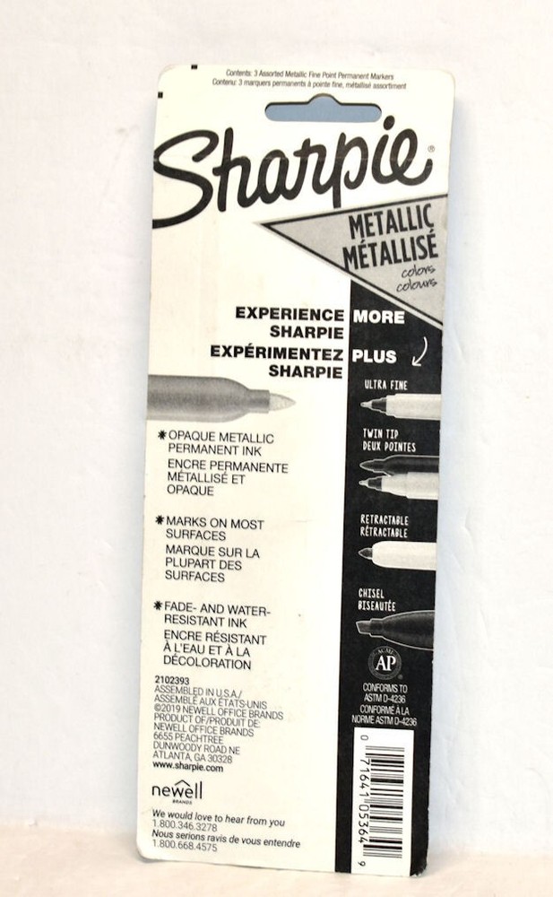 Sharpie Metallic 3-Pack - Brand New