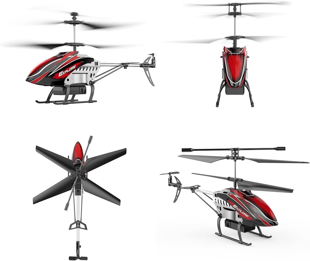 Remote Control Helicopter with 7 LED Light Modes for Indoor Fun and Learning