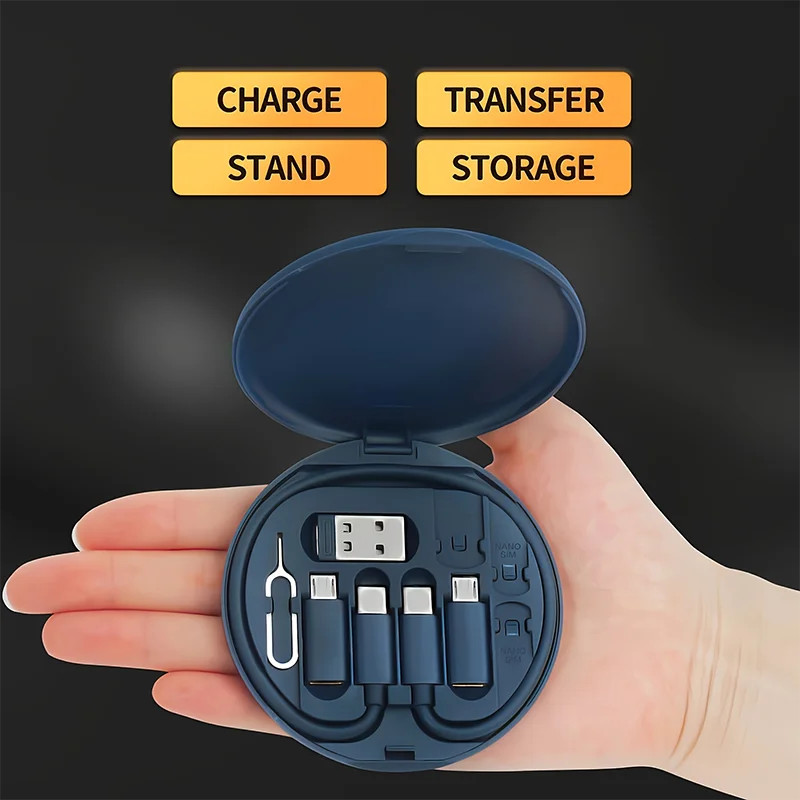 60W USB C Cable Kit Multi Adapter Set Type C Micro USB Lightning