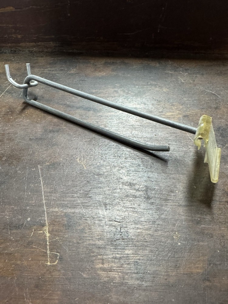 Assorted Bundle Of 23 Heavy Duty 3/8” Double Armed Peg Hooks 7”&8”