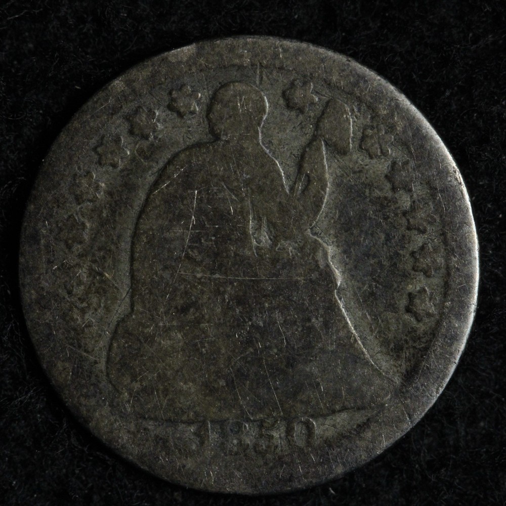 1850 Seated Liberty Silver Half Dime E238 IXCM