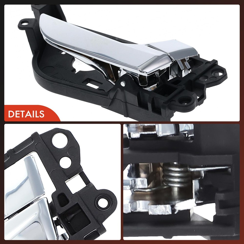 Front Passenger Chrome Interior Door Handle for Hyundai Veloster 2012 2013-2017
