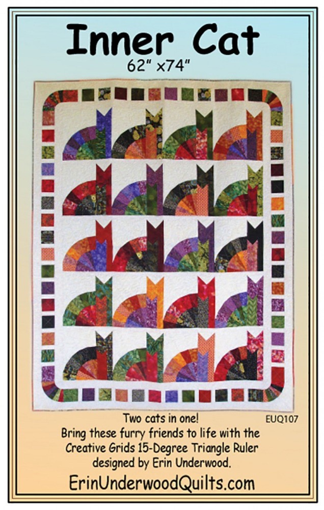 Erin Underwood Quilts Cat Pattern - Inner Cat - Pattern Only!