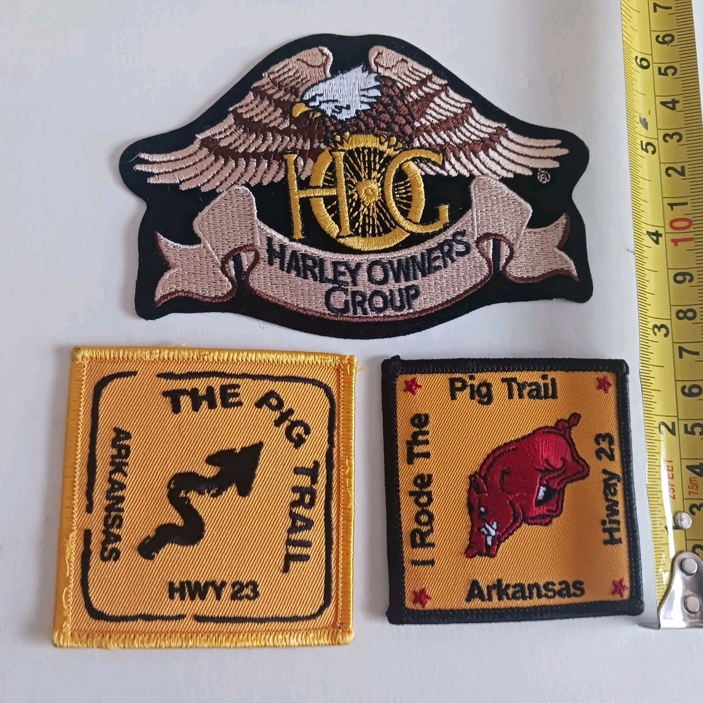 1 Official Harley-Davidson Patch & 2 Other Patches (New)