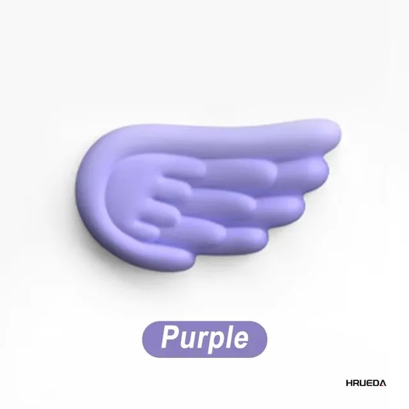 Keyboard Mouse Wrist Rest Angel Wing Memory Foam Mouse Pad Set Wrist Support Erg