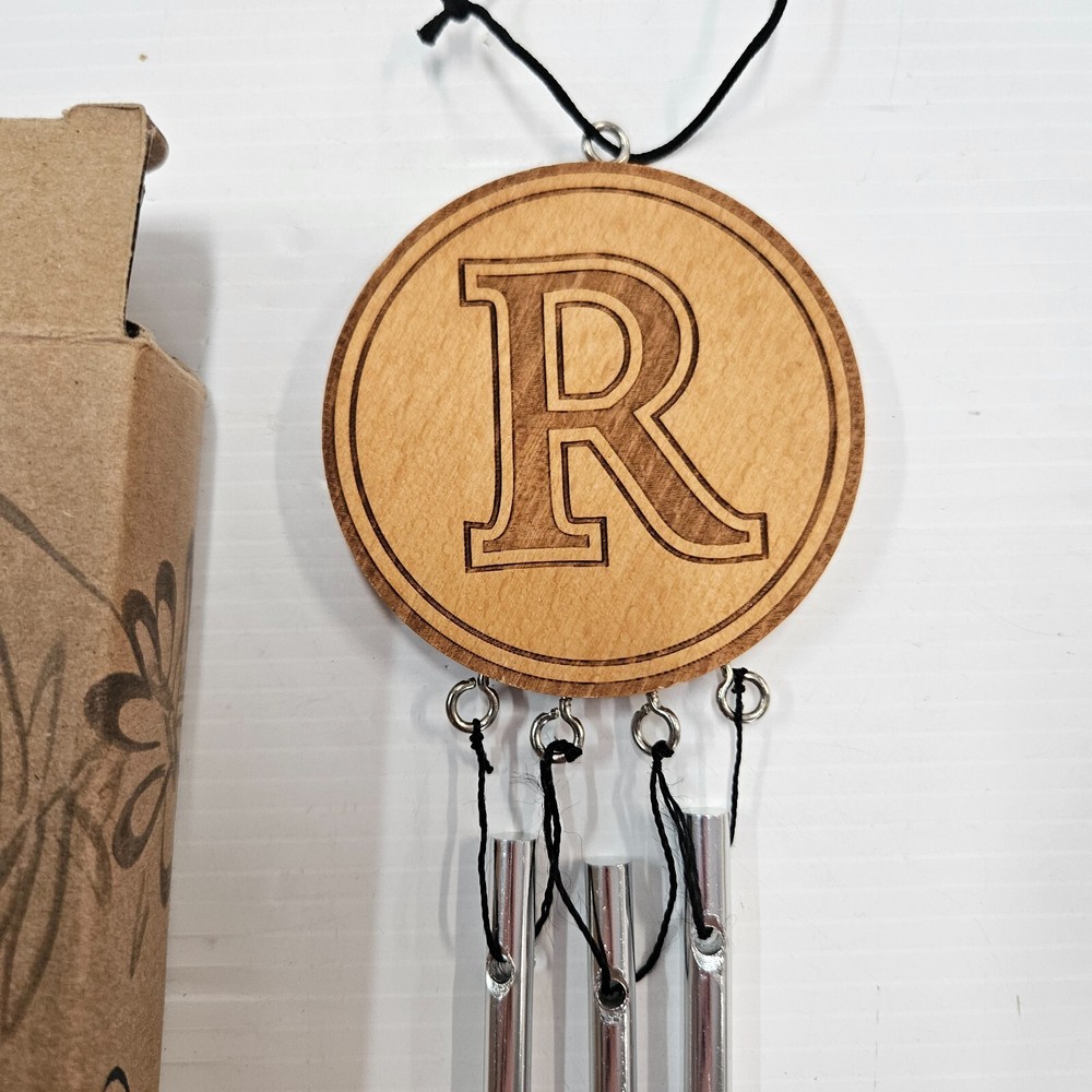 Mini Wind Chime Letter R - Carson - with box