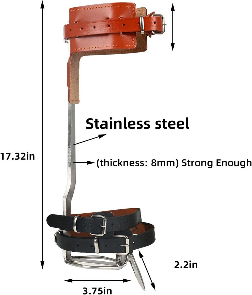 Tree Climbing Spikes for Tree Work, Tree Climbing Gear Non-Slip Thickened Pedals
