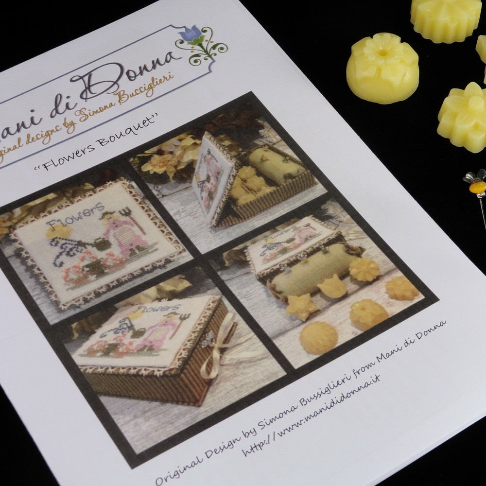 MANI di DONNA "Flower Basket" Chart with Accessory Kit
