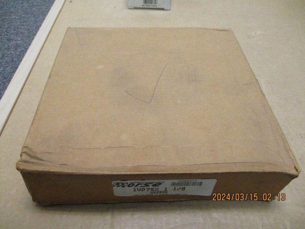 NEW MORSE/ BROWNING 1VP75 X 1-1/8" VARIABLE PITCH SHEAVE.