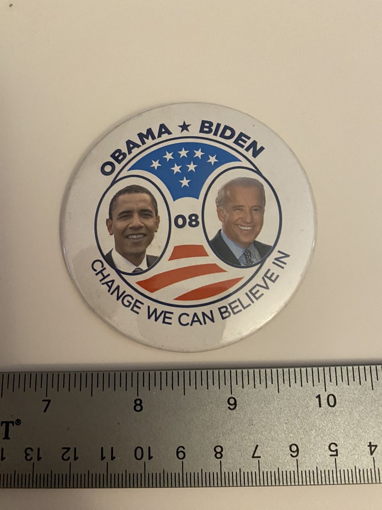 Obama Biden 08 Pin Back Button P120