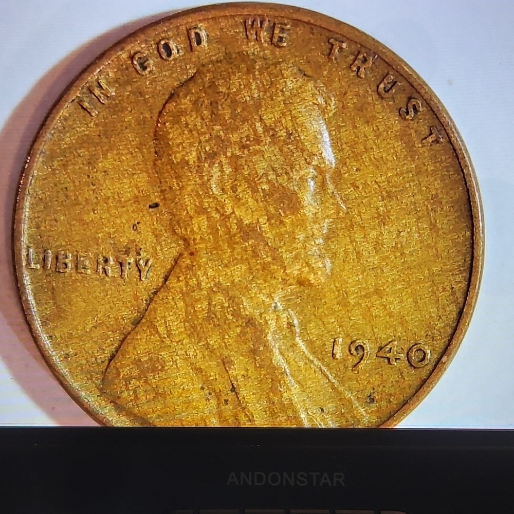 1940 Lincoln Wheat Cent  "WOOD GRAIN"  Alloy Error