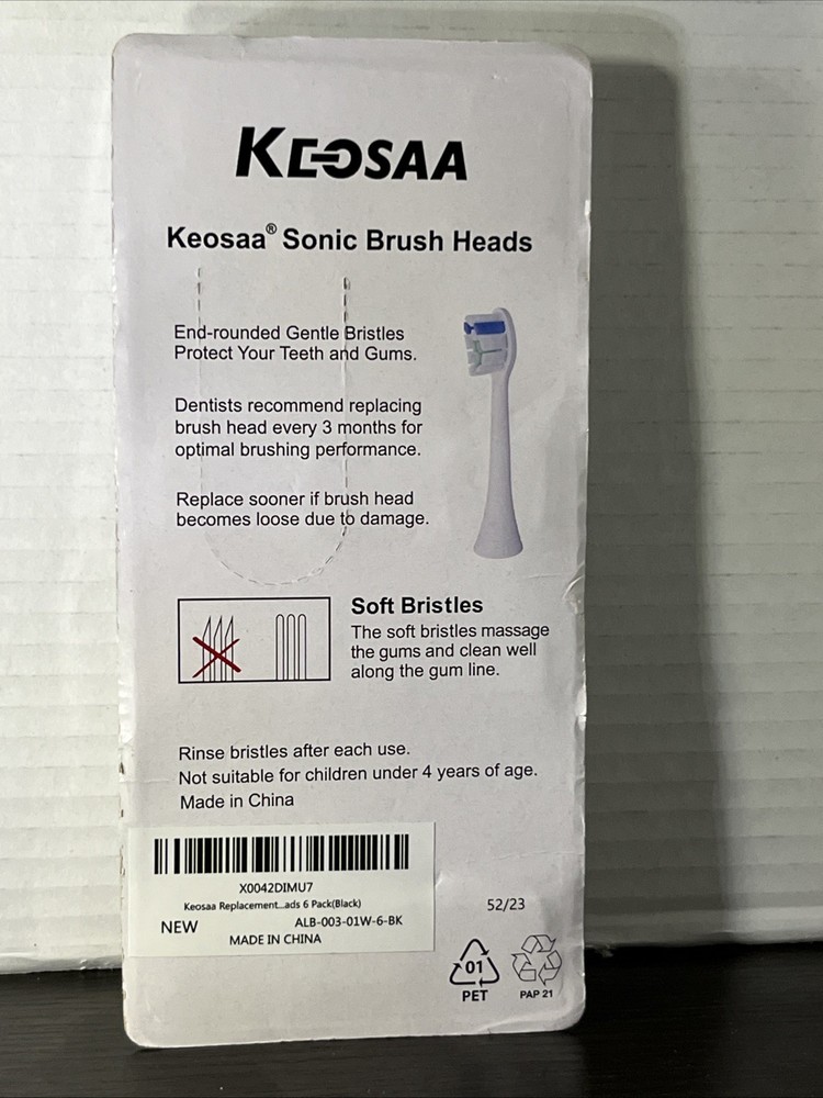 Keosaa 6 Heads Toothbrush Heads