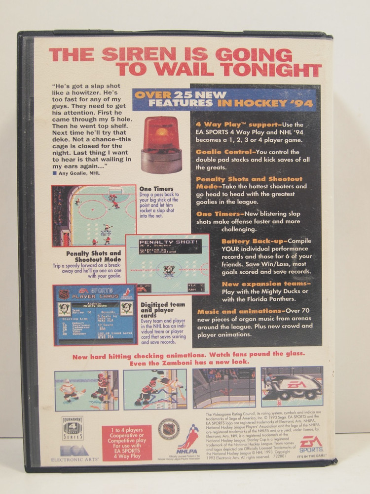 NHL '94 Case (SEGA Genesis) Authentic BOX ONLY