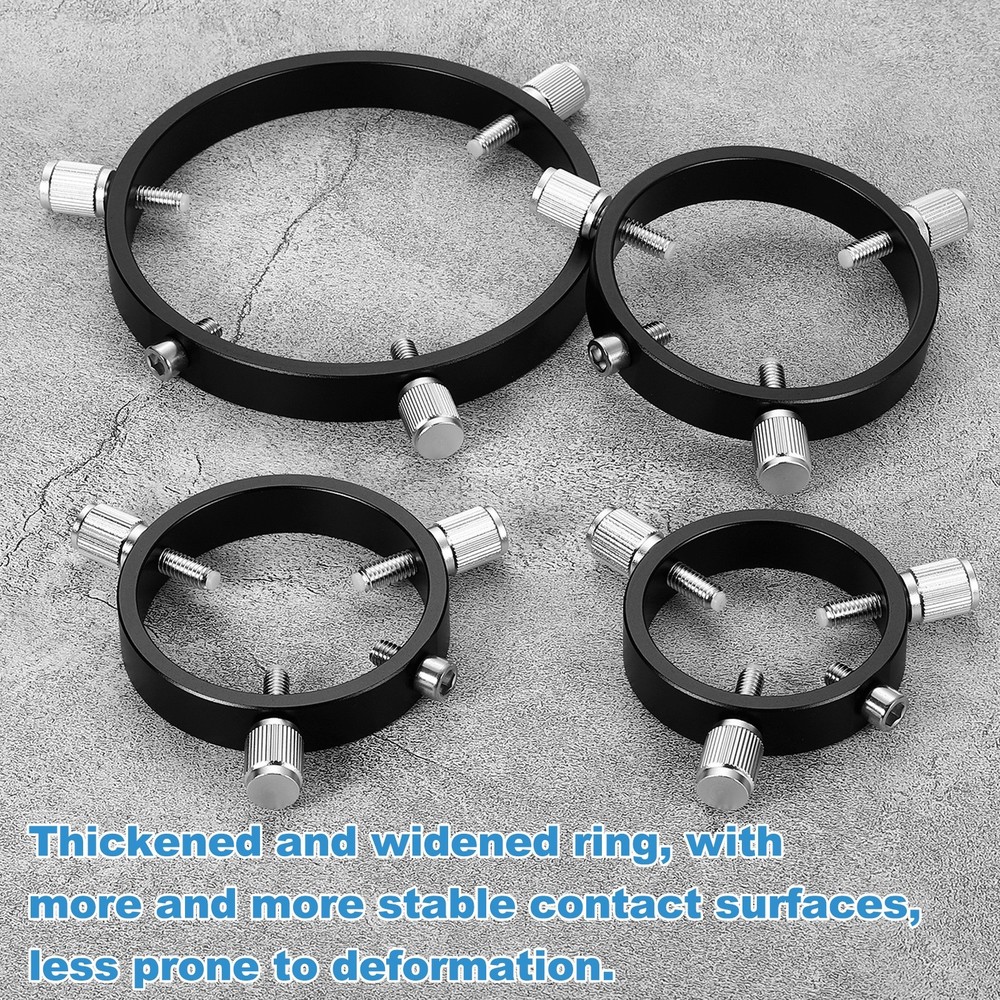 60mmD Adjustable Guiding Scope Rings, Metal Guide Scope Rings, Black