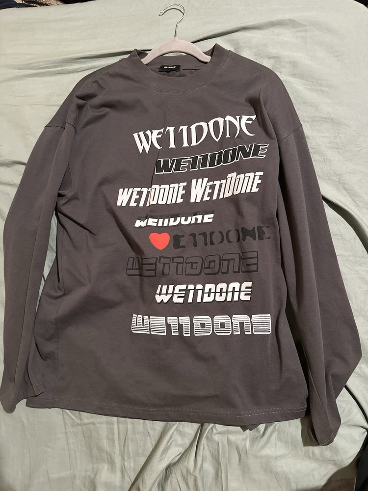 We11done Long Sleeve T-shirt Size large