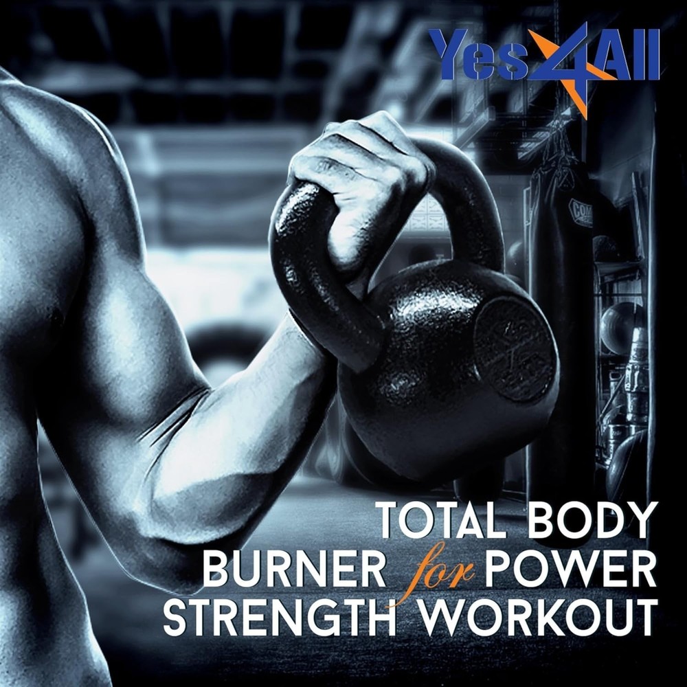 Versatile Cast Iron Kettlebell Set for Strength Training – 5-80 Lbs Options