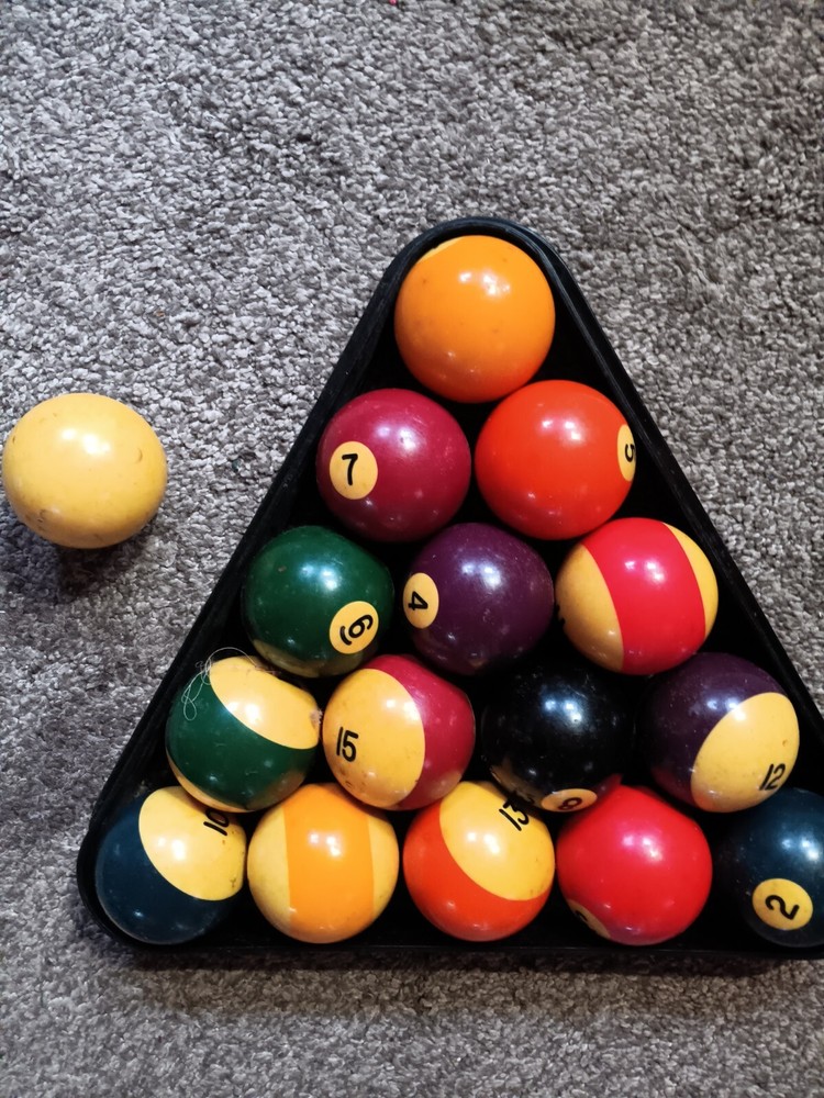 Vintage Bakelite Pool Ball Set