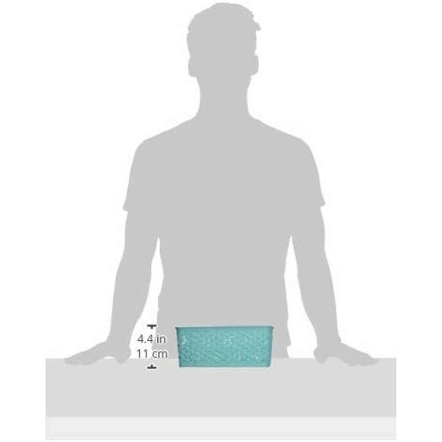 Form Small-Turquoise Resin Tote